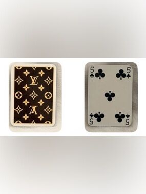 Authentic Louis Vuitton LV Monogram Playing Card Rare Casino Poker Collectible